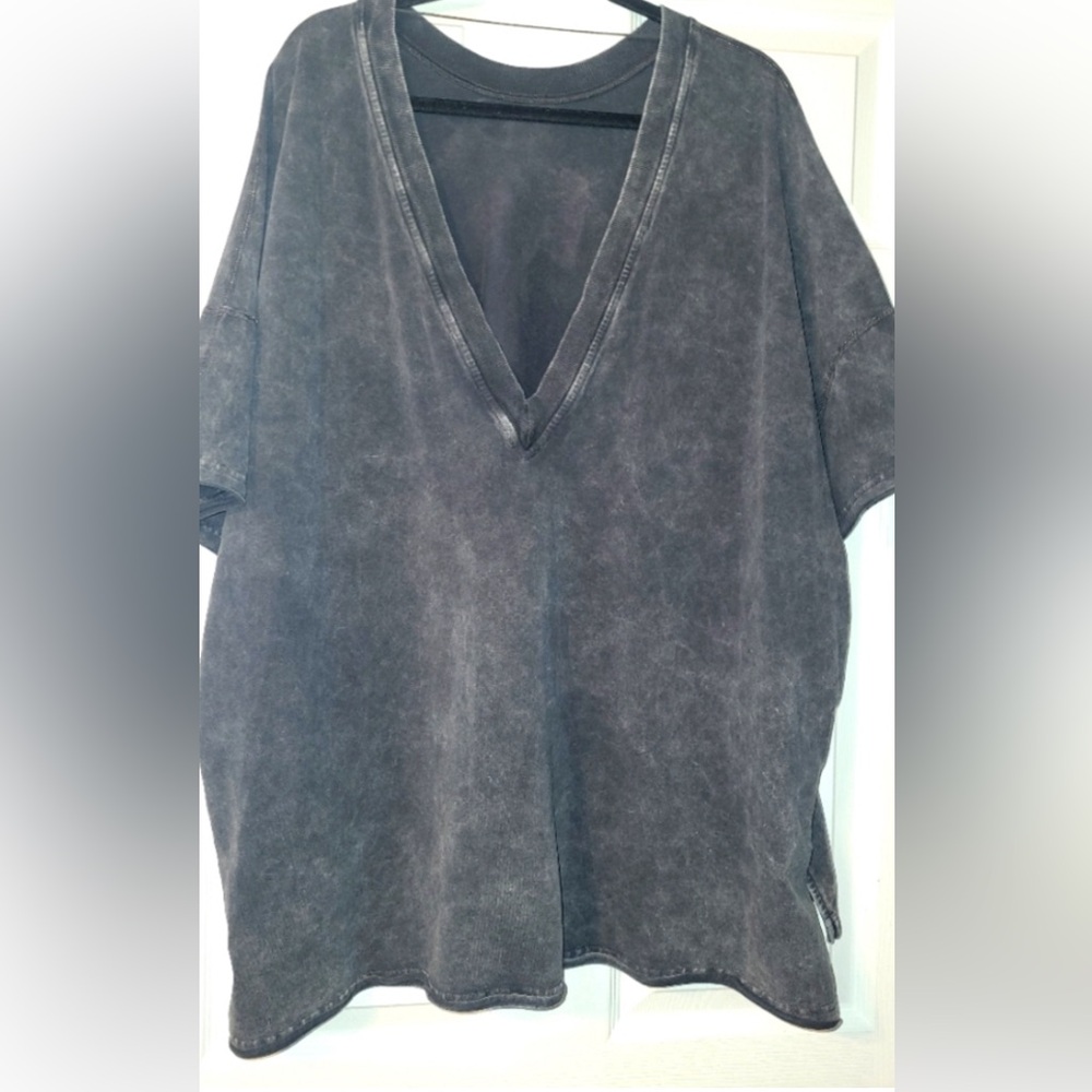 FP Movement by Free People Charcoal Short Sleeve Tee hot shot collection